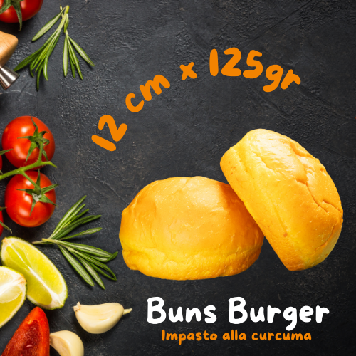 16pz | Panino Buns "d12" | impasto alla Curcuma