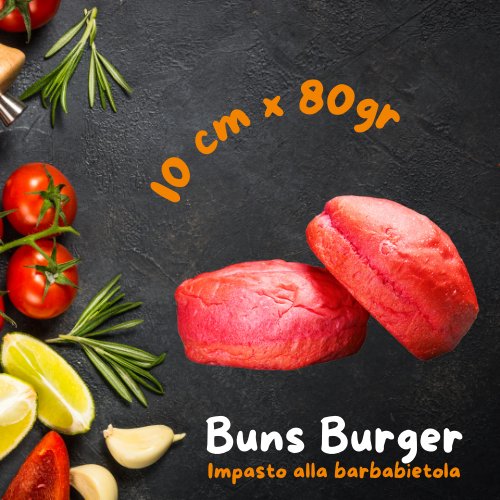 27pz | Panino Buns "d10" | impasto alla Barbabietola