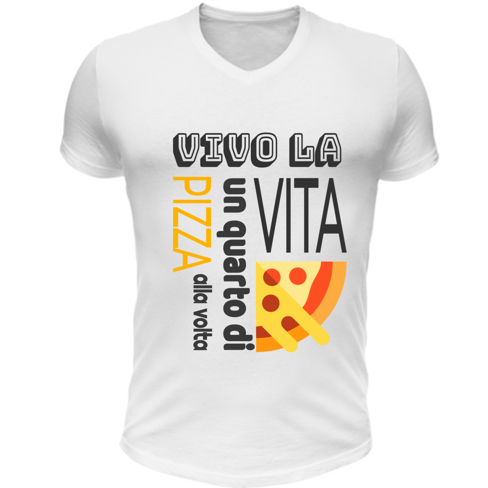 T-Shirt Unisex | Scollo V | Per veri Pizzaioli