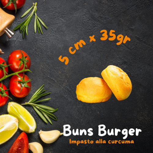 40pz | Panino Buns "d5" | impasto alla Curcuma