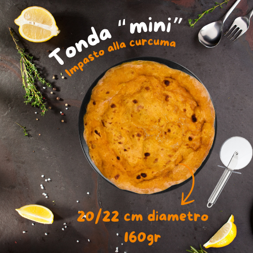 60pz | Tonda "mini" | impasto alla Curcuma