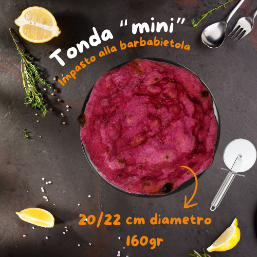 60pz | Tonda "mini" | impasto alla Barbabietola