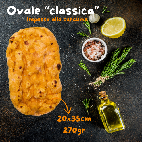 ovale classica impasto alla curcuma