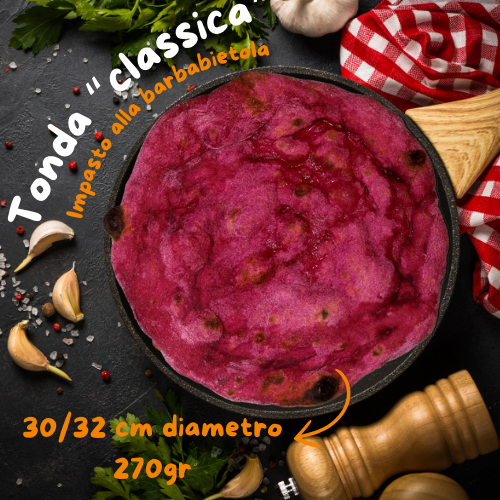 tonda classica impasto alla barbabietola